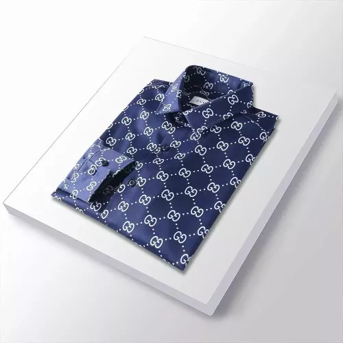 Replica Gucci Shirts Long Sleeved For Men #1286694 $45.00 USD for Wholesale