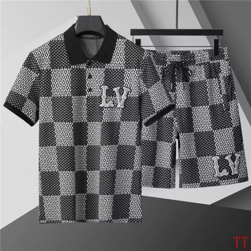 Cheap Louis Vuitton LV Tracksuits Short Sleeved For Men #1287135, $$68.00 USD On Louis Vuitton LV Tracksuits