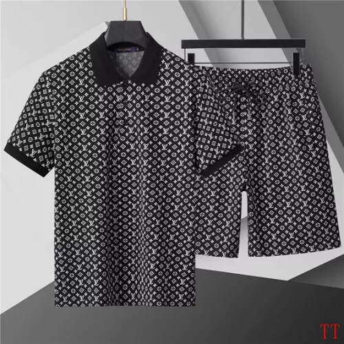 Cheap Louis Vuitton LV Tracksuits Short Sleeved For Men #1287137, $$68.00 USD On Louis Vuitton LV Tracksuits