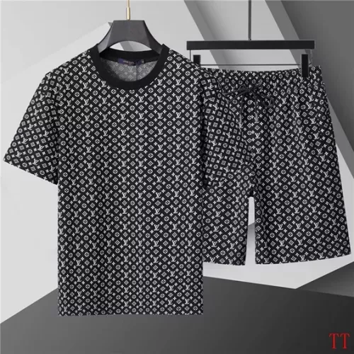 Cheap Louis Vuitton LV Tracksuits Short Sleeved For Men #1287139, $$60.00 USD On Louis Vuitton LV Tracksuits