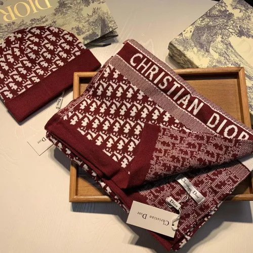 Replica Christian Dior Hat and Scarf Set #1287935 $64.00 USD for Wholesale