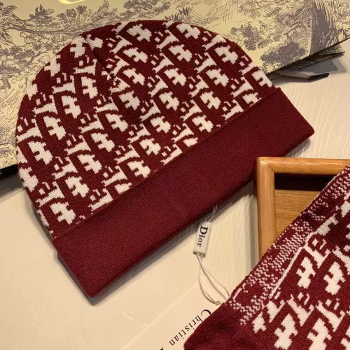 Replica Christian Dior Hat and Scarf Set #1287935 $64.00 USD for Wholesale