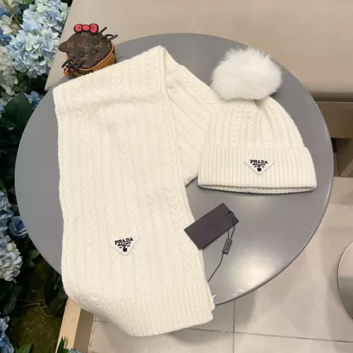 Cheap Prada Hat and Scarf Set #1287991, $$64.00 USD On Prada Hat and Scarf and Glove Set