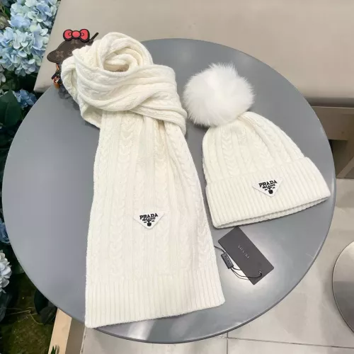 Replica Prada Hat and Scarf Set #1287991 $64.00 USD for Wholesale