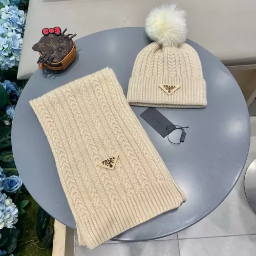 Cheap Prada Hat and Scarf Set #1287992, $$64.00 USD On Prada Hat and Scarf and Glove Set