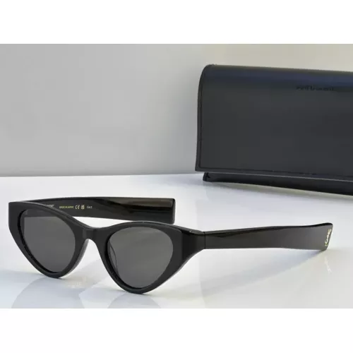 Cheap Yves Saint Laurent YSL AAA Quality Sunglasses #1288022, $$60.00 USD On Yves Saint Laurent YSL AAA Quality Sunglasses