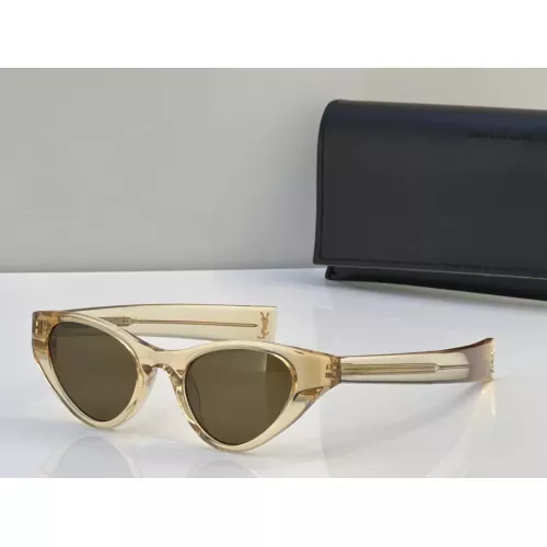 Cheap Yves Saint Laurent YSL AAA Quality Sunglasses #1288026, $$60.00 USD On Yves Saint Laurent YSL AAA Quality Sunglasses