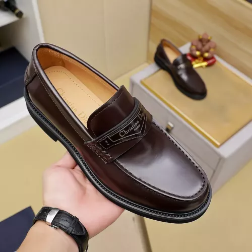 Replica Christian Dior Leather Shoes For Men #1288864 $96.00 USD for Wholesale