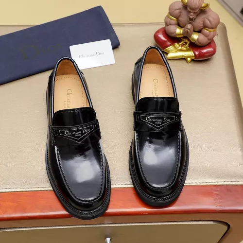 Replica Christian Dior Leather Shoes For Men #1288866 $96.00 USD for Wholesale