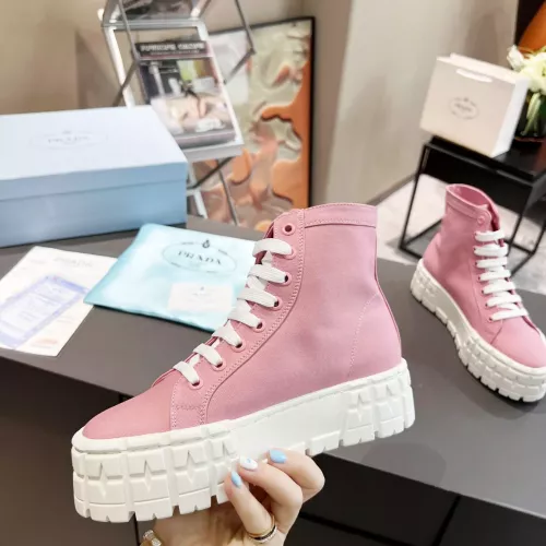 Replica Prada High Top Shoes For Women #1289260 $82.00 USD for Wholesale