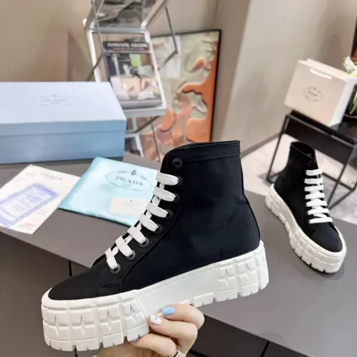 Replica Prada High Top Shoes For Women #1289263 $82.00 USD for Wholesale