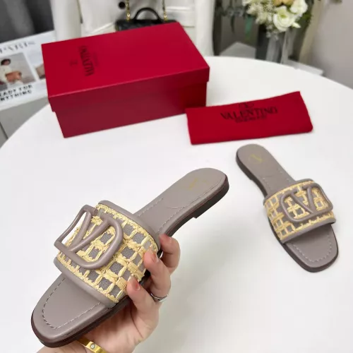 Replica Valentino Slippers For Women #1289275 $82.00 USD for Wholesale