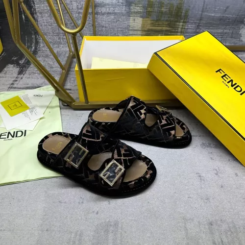 Replica Fendi Slippers For Women #1289522 $85.00 USD for Wholesale