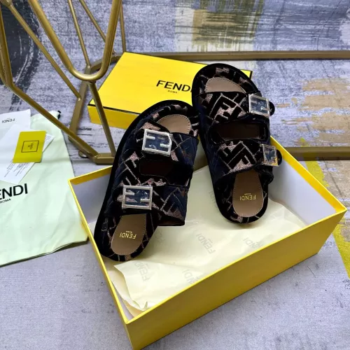 Replica Fendi Slippers For Women #1289522 $85.00 USD for Wholesale