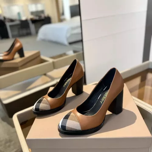 Cheap Burberry High-Heeled Shoes For Women #1289530, $$125.00 USD On Burberry High-Heeled Shoes