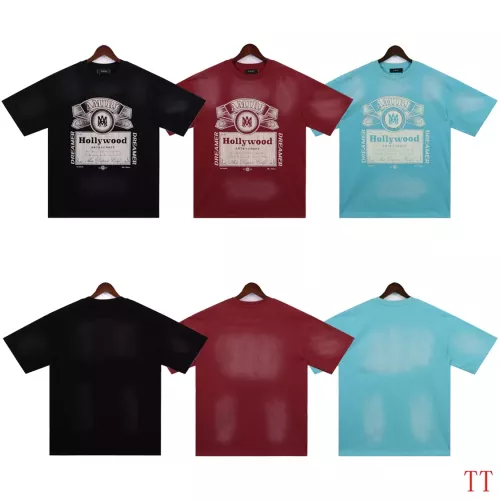 Replica Amiri T-Shirts Short Sleeved For Unisex #1289593 $32.00 USD for Wholesale