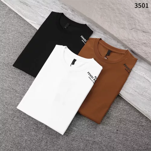 Replica Fendi T-Shirts Short Sleeved For Men #1289919 $32.00 USD for Wholesale