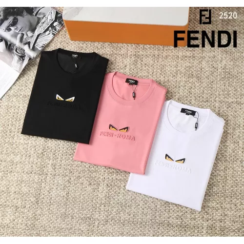 Replica Fendi T-Shirts Short Sleeved For Men #1290300 $38.00 USD for Wholesale