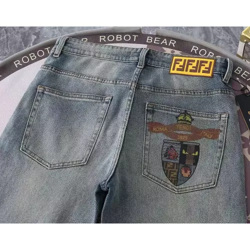 Replica Fendi Jeans For Men #1290368 $48.00 USD for Wholesale