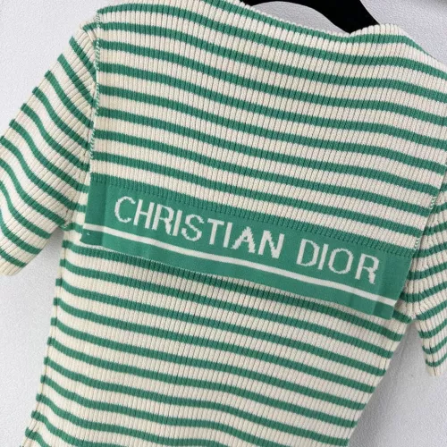 Replica Christian Dior Sweaters Short Sleeved For Women #1291136 $96.00 USD for Wholesale