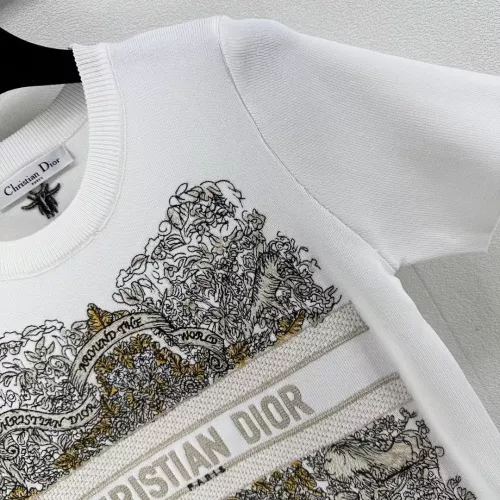 Replica Christian Dior Sweaters Short Sleeved For Women #1291138 $80.00 USD for Wholesale