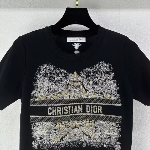 Replica Christian Dior Sweaters Short Sleeved For Women #1291139 $80.00 USD for Wholesale