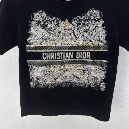 Replica Christian Dior Sweaters Short Sleeved For Women #1291139 $80.00 USD for Wholesale