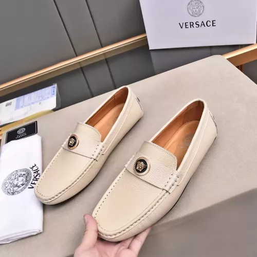 Cheap Versace Leather Shoes For Men #1291890, $$80.00 USD On Versace Leather Shoes