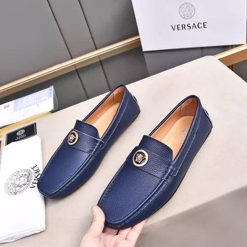 Cheap Versace Leather Shoes For Men #1291891, $$80.00 USD On Versace Leather Shoes