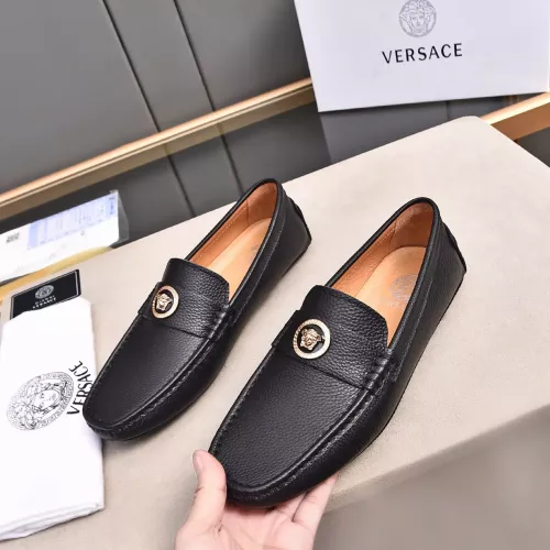 Cheap Versace Leather Shoes For Men #1291892, $$80.00 USD On Versace Leather Shoes