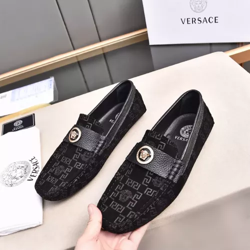 Cheap Versace Leather Shoes For Men #1291893, $$80.00 USD On Versace Leather Shoes