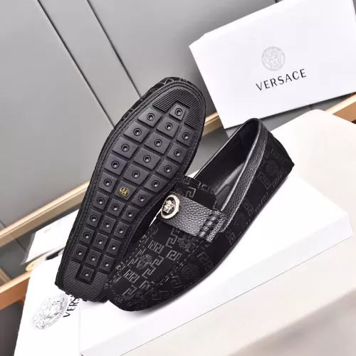 Replica Versace Leather Shoes For Men #1291893 $80.00 USD for Wholesale