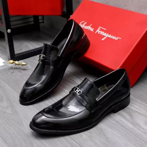 Cheap Salvatore Ferragamo Leather Shoes For Men #1291944, $$88.00 USD On Salvatore Ferragamo Leather Shoes