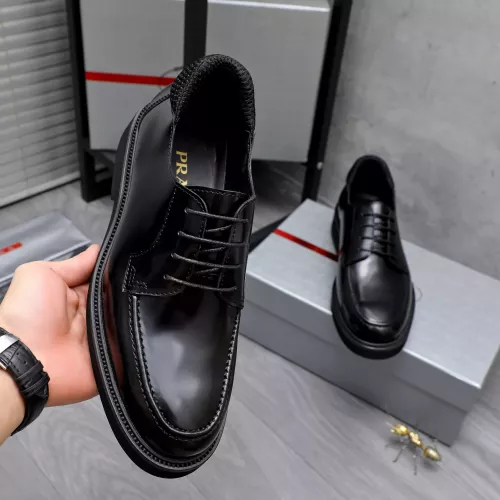 Replica Prada Leather Shoes For Men #1291979 $96.00 USD for Wholesale