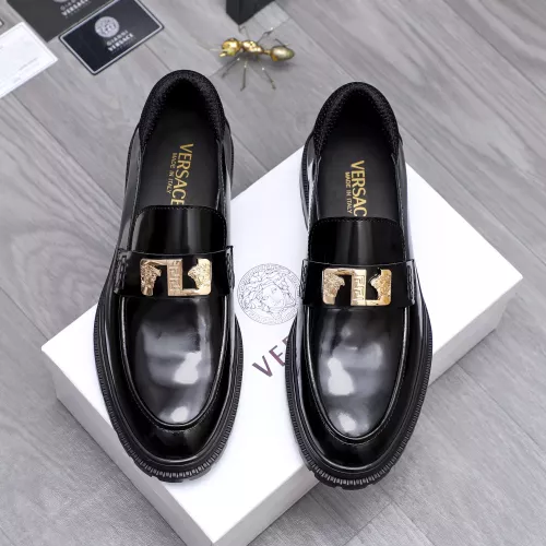 Cheap Versace Leather Shoes For Men #1291994, $$88.00 USD On Versace Leather Shoes