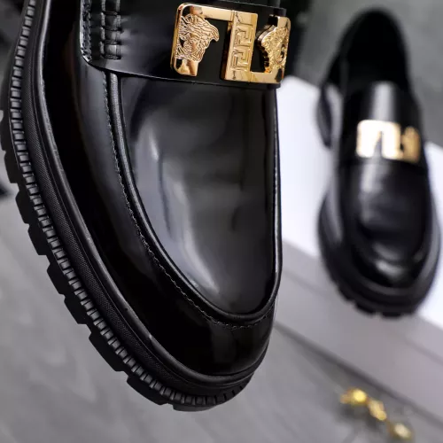 Replica Versace Leather Shoes For Men #1291994 $88.00 USD for Wholesale