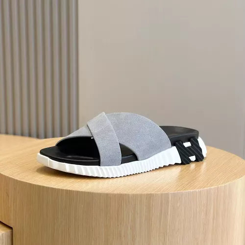 Replica Hermes Slippers For Men #1292037 $68.00 USD for Wholesale