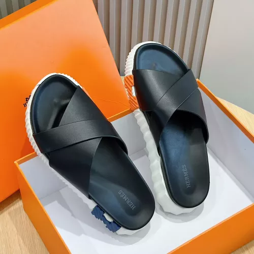 Replica Hermes Slippers For Men #1292046 $68.00 USD for Wholesale