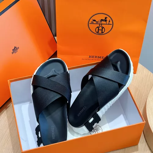 Replica Hermes Slippers For Men #1292054 $68.00 USD for Wholesale