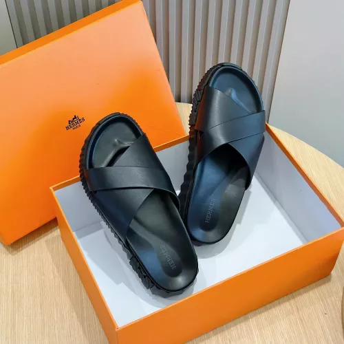 Replica Hermes Slippers For Men #1292056 $68.00 USD for Wholesale