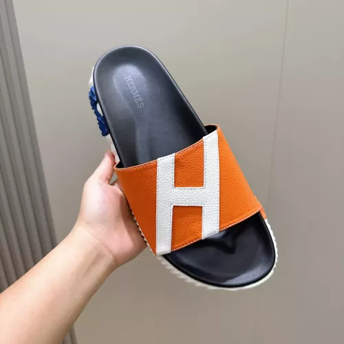 Replica Hermes Slippers For Men #1292062 $68.00 USD for Wholesale