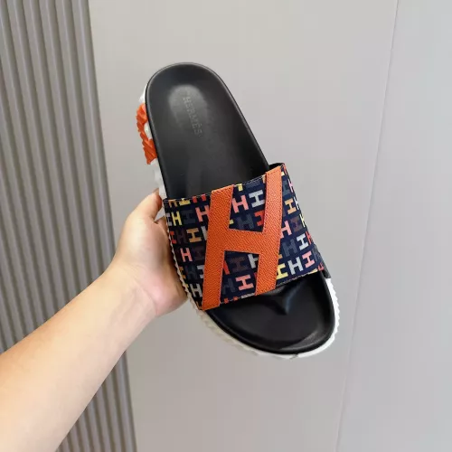 Replica Hermes Slippers For Men #1292074 $68.00 USD for Wholesale