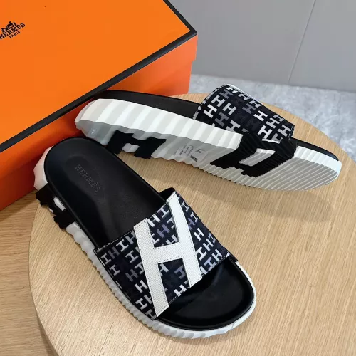 Replica Hermes Slippers For Men #1292076 $68.00 USD for Wholesale