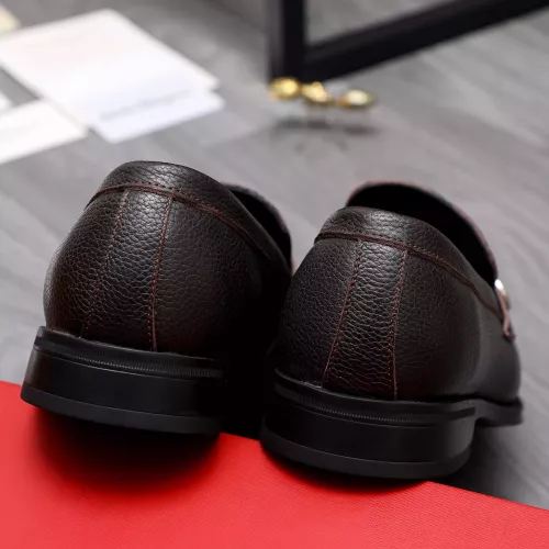 Replica Salvatore Ferragamo Leather Shoes For Men #1292111 $82.00 USD for Wholesale