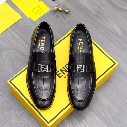 Replica Fendi Leather Shoes For Men #1292114 $82.00 USD for Wholesale