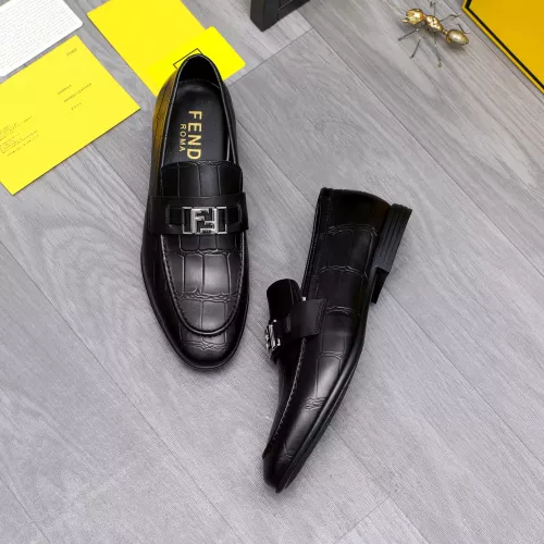 Replica Fendi Leather Shoes For Men #1292114 $82.00 USD for Wholesale