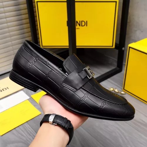 Replica Fendi Leather Shoes For Men #1292114 $82.00 USD for Wholesale