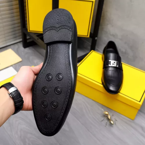 Replica Fendi Leather Shoes For Men #1292114 $82.00 USD for Wholesale