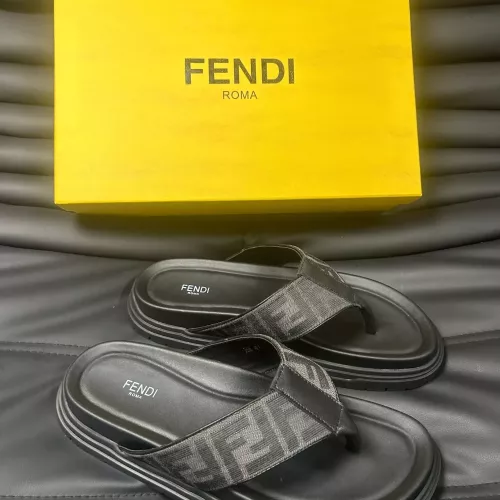 Replica Fendi Slippers For Men #1292119 $68.00 USD for Wholesale