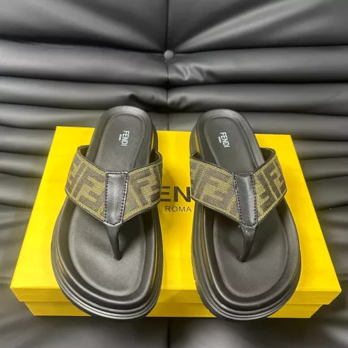 Replica Fendi Slippers For Men #1292120 $68.00 USD for Wholesale